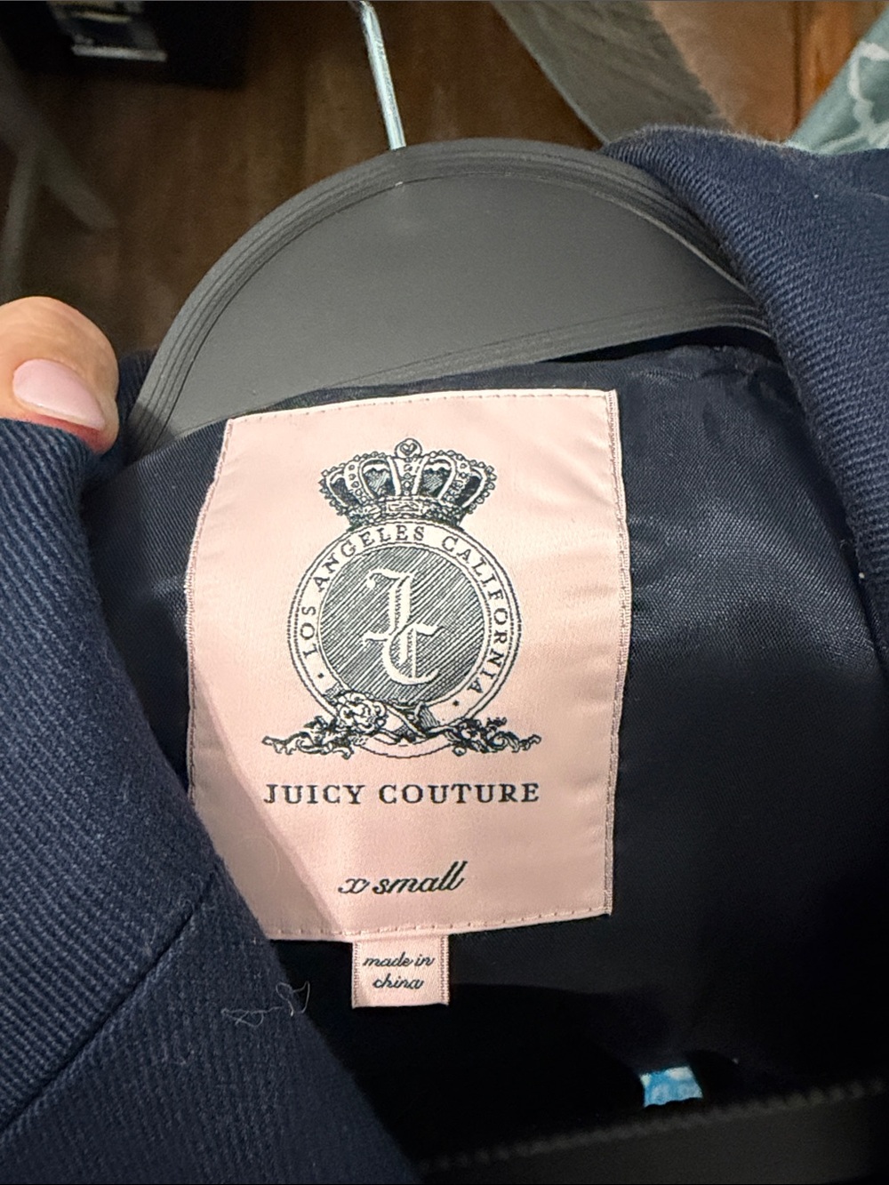Juicy Couture Navy Double-Breasted Blazer Jacket - Picture 3 of 4
